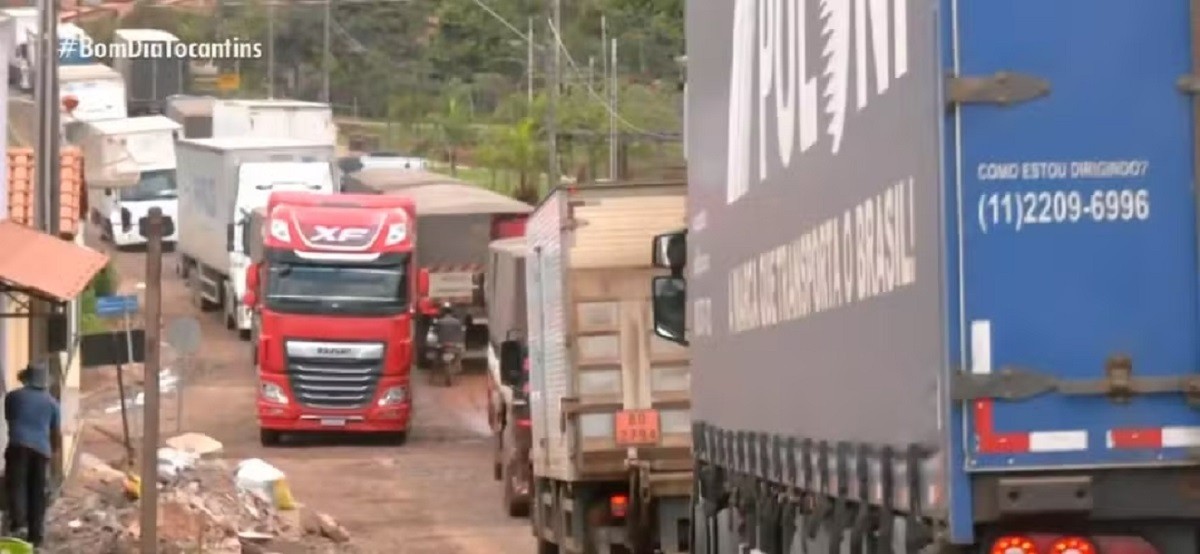 Caminhões deverão pagar R$ 50 de taxa ao passar por Tocantinópolis a partir desta segunda-feira (12)
