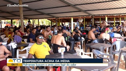 Palmenses buscam praias para amenizar as altas temperaturas