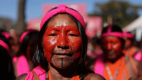 Marcha de mulheres indígenas