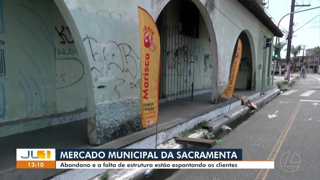 Falta de água, banheiros quebrados e lixo afastam clientes do Mercado Municipal da Sacramenta, em Belém