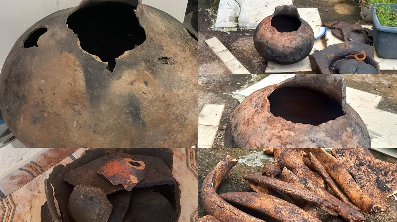 Artefatos arqueológicos são encontrados durante escavação de fossa no interior do Pará