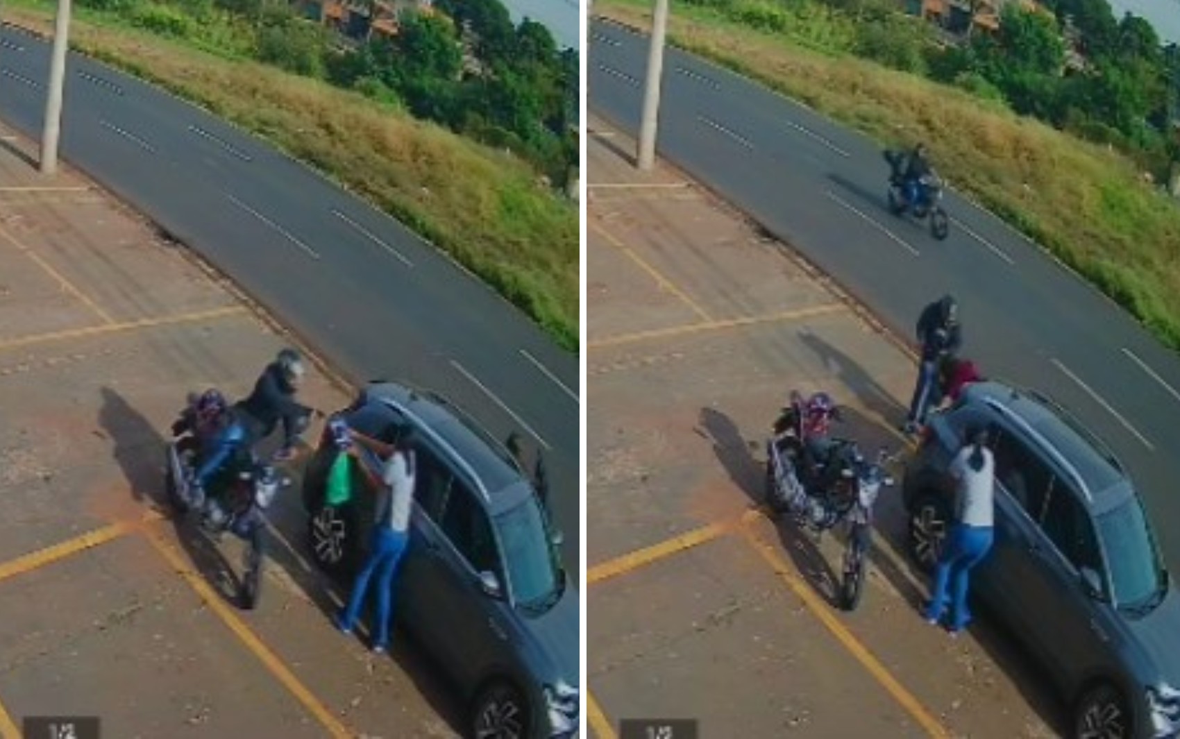 Ladrão agride mulher com coronhadas durante assalto na Via Norte em Ribeirão Preto; VÍDEO