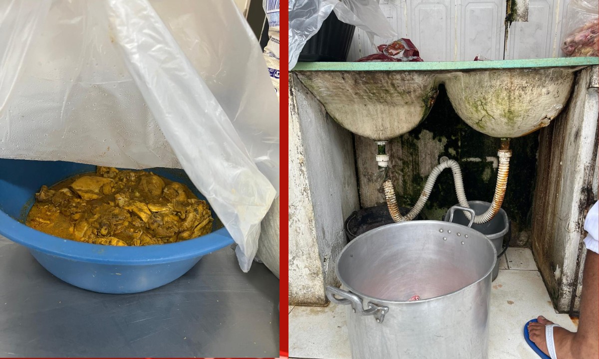 Cozinha industrial é interditada pela Vigilância Sanitária em Feira de Santana