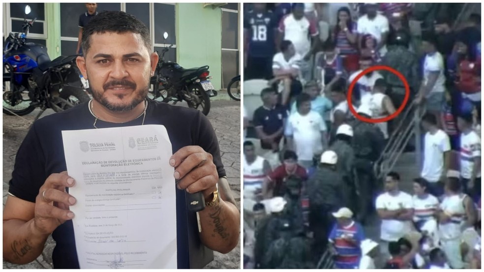 Daniel da Silva, de 40 anos, foi liberado do uso de tornozeleira eletrônica após prisão em jogo de futebol; ele alega inocência. — Foto: Arnaldo Araújo/TV Verdes Mares