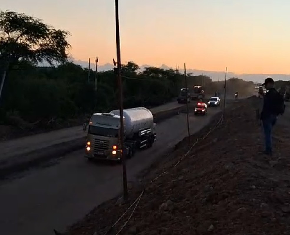 Desvio da BR-304 liberada no RN — Foto: Reprodução/Redes sociais