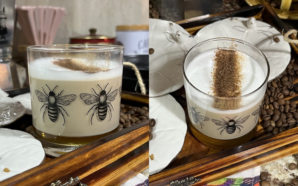 Aprenda a fazer o drink de café "abelha rainha" — Foto: Giovana Marques