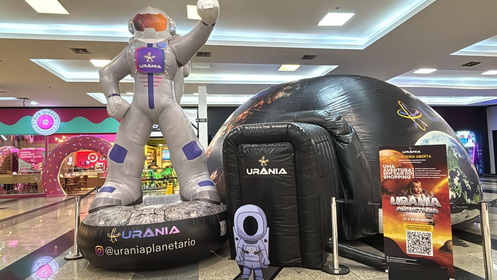 Planetário, colecionáveis e miniaturas 3D são atrações no Pátio Limeira Shopping