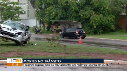Tocantins registra mais de 400 acidentes em rodovias federais e 2025