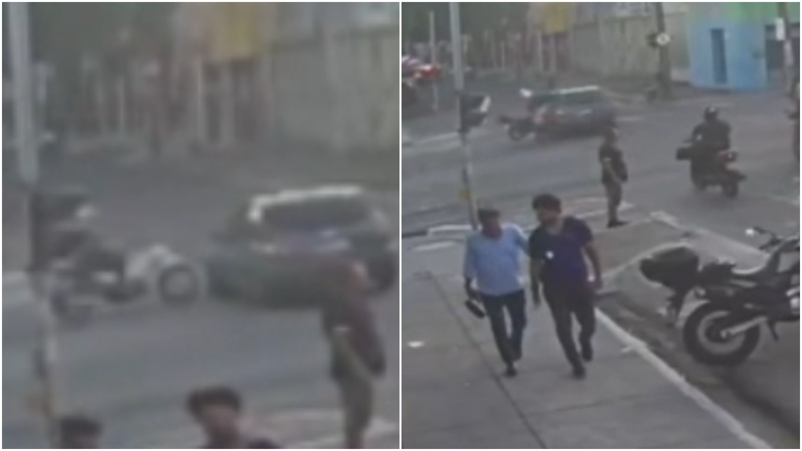 Vídeo: Motociclista morre após colisão com carro em cruzamento da Av. Duque de Caxias, em Fortaleza