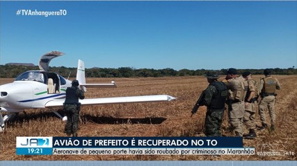 Avião roubado no Maranhão é recuperado pela polícia no Tocantins