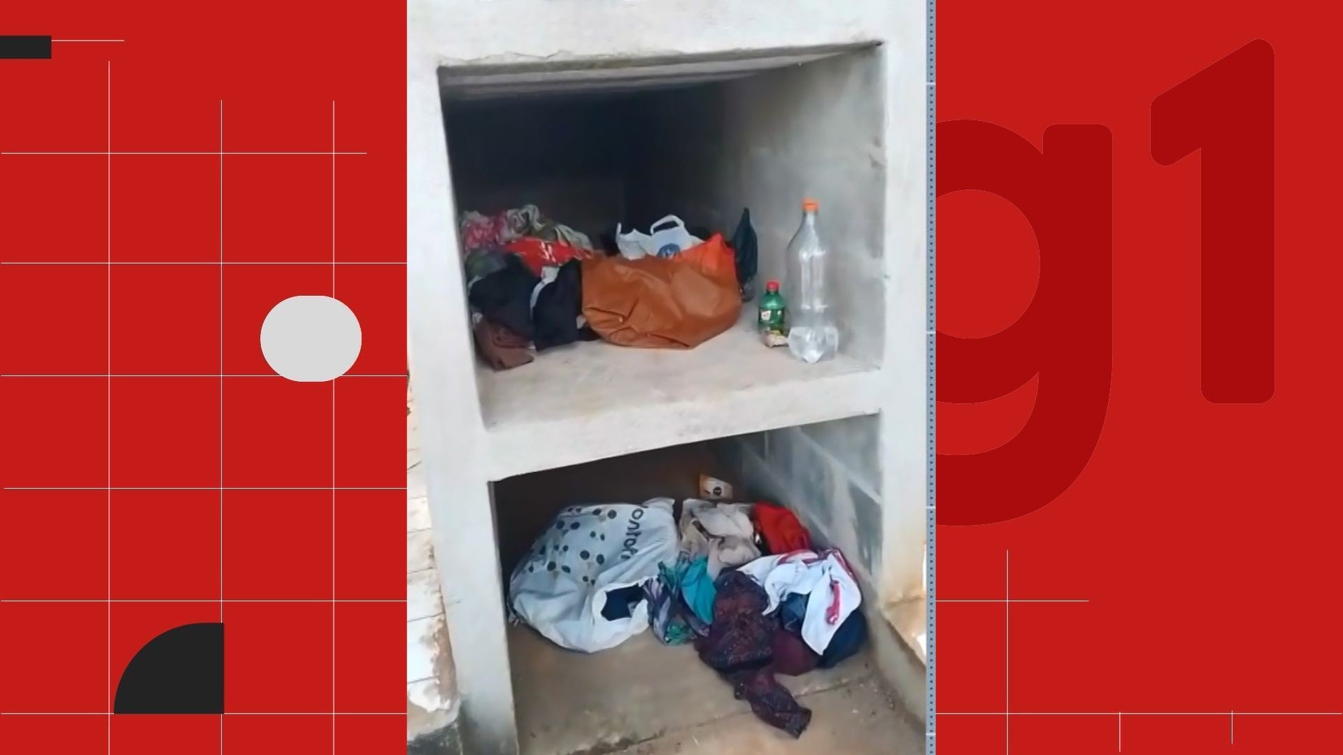 VÍDEO: pessoas estão morando em túmulos de cemitério no ES