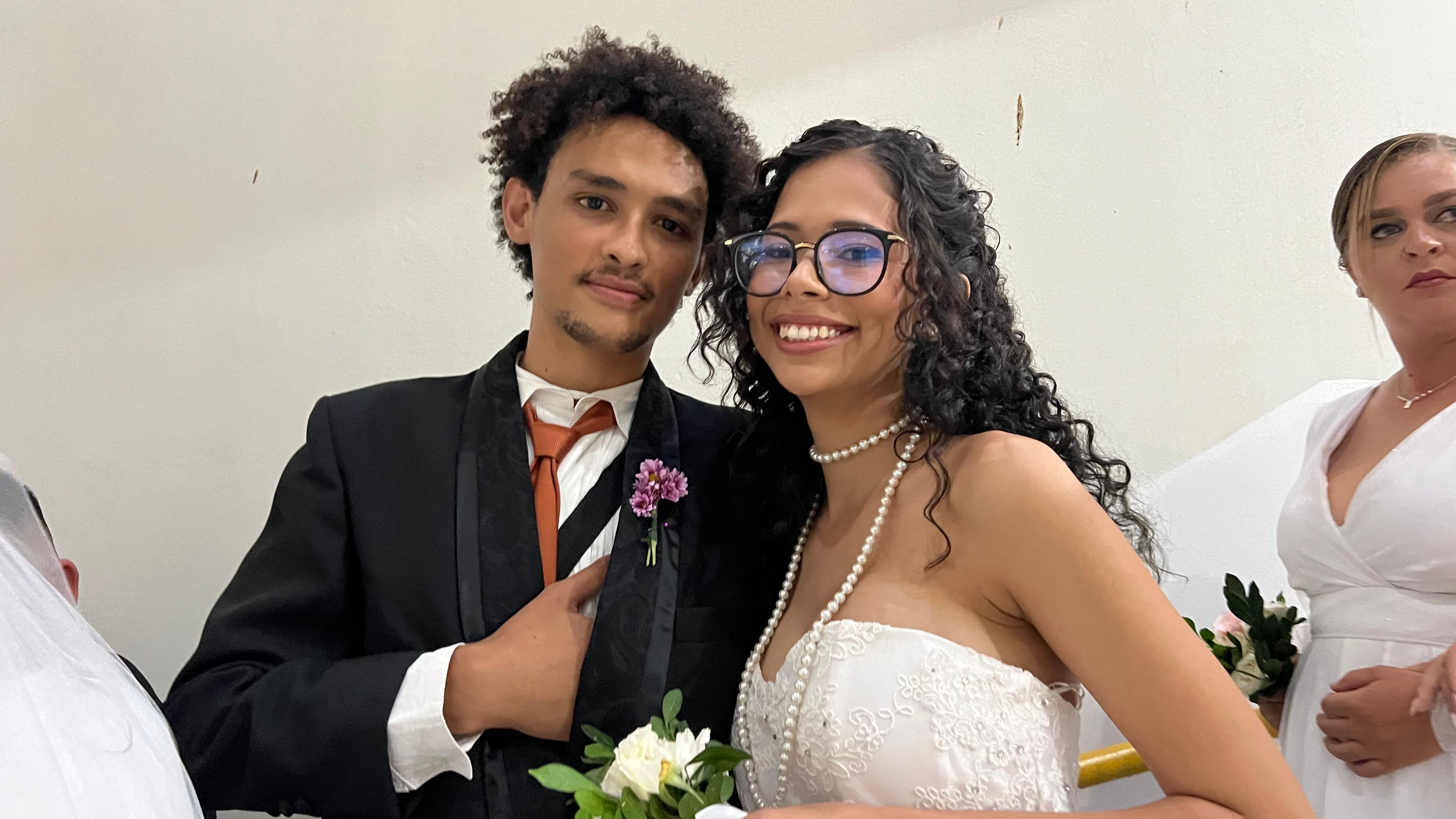 Casal que se conheceu no São João de Campina Grande há 1 ano se casa no casamento coletivo: 'realização de um sonho'