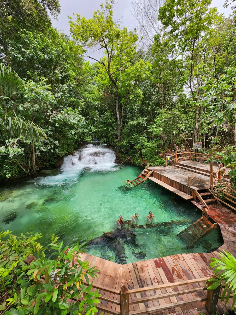 Cachoeira do Formiga é um dos atrativos buscados pelos turistas — Foto: Divulgação/Glerivan Martins - Expedições Tocantins