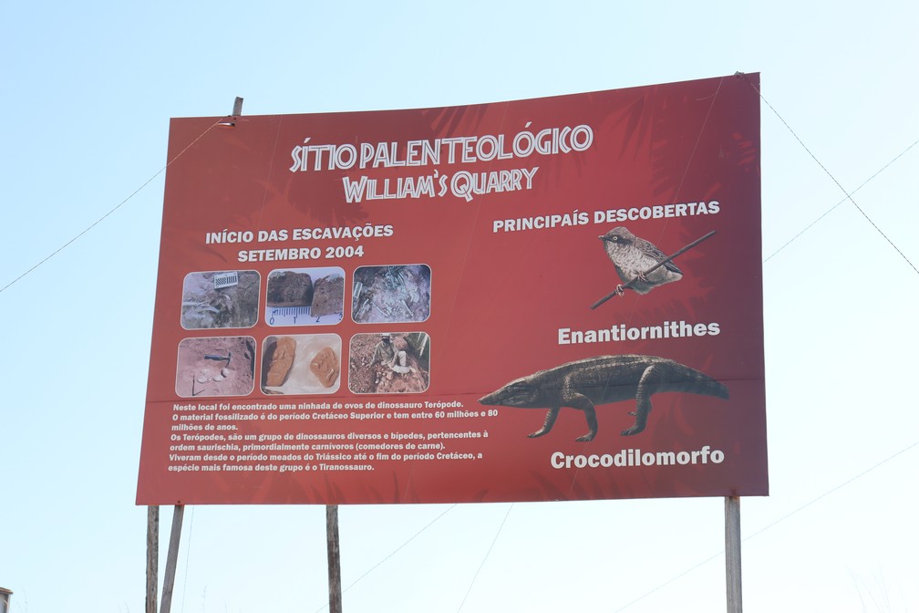 Sítio Paleontológico William s Quarry, em Presidente Prudente (SP) — Foto: Leonardo Bosisio/g1