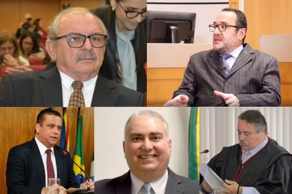 Desembargadores do Tribunal de Justia de Mato Grosso do Sul afastados. — Foto: Reproduo