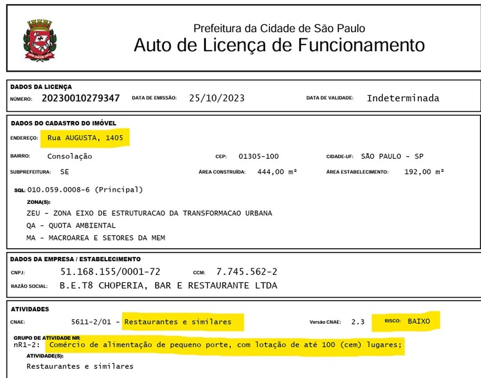 Vereador do PT denuncia que bar não tem autorização para funcionar como casa noturna. — Foto: Reprodução/Redes Sociais