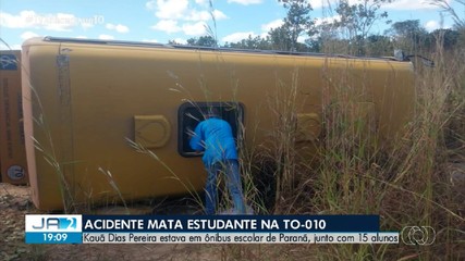 Acidente na TO-010 mata estudante de escola de Paranã