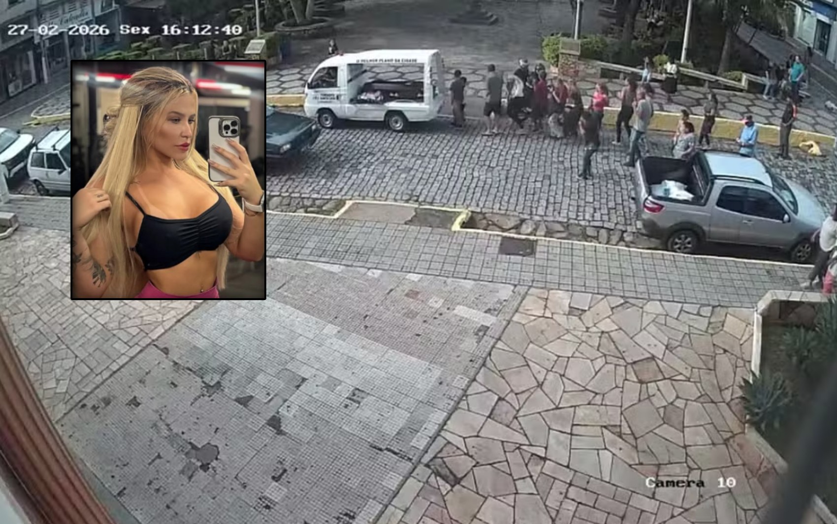 VÍDEO mostra mulher sendo baleada durante velório da mãe em MG