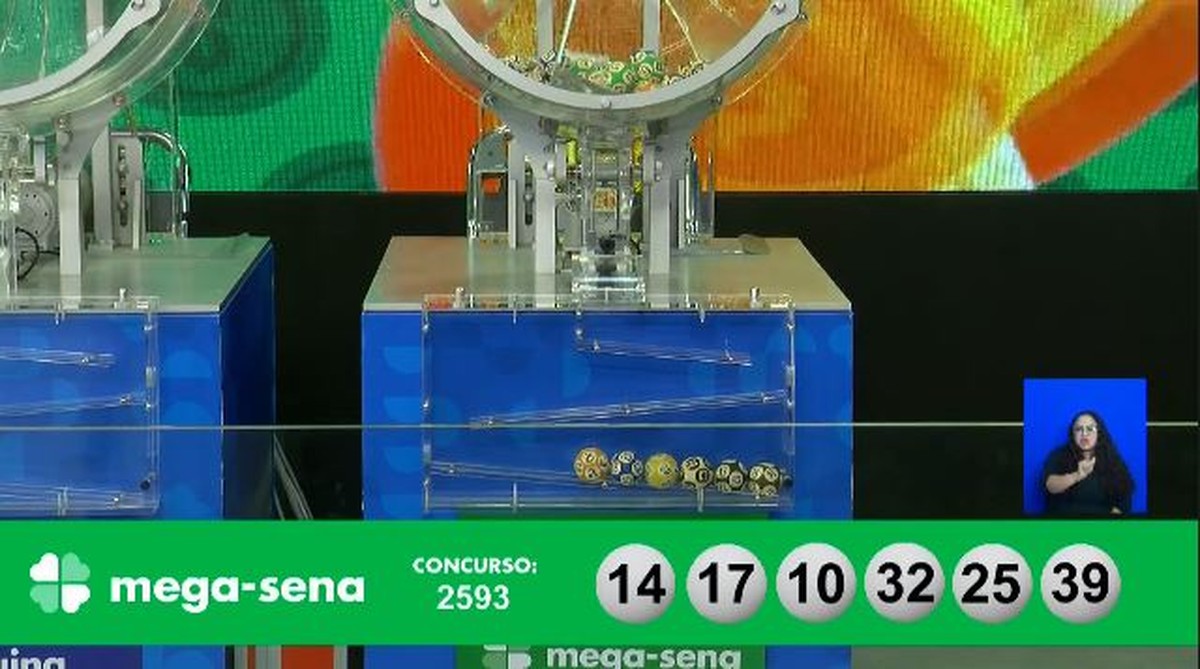 Mega-Sena, concurso 2.593: ninguém acerta as seis dezenas, e prêmio vai a R$ 14 milhões