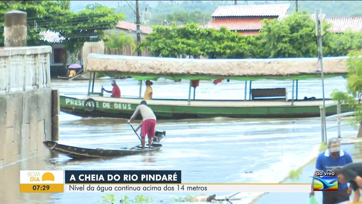 Nível do Rio Pindaré continua acima dos 14 metros no MA | Maranhão | G1