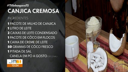 Confira os ingredientes para preparar uma canjica cremosa na Cozinha do JA1