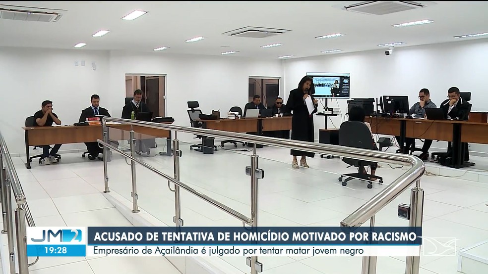Empresário é condenado a 9 anos de prisão por tentar matar jovem negro em Açailândia — Foto: Reprodução/ TV Mirante