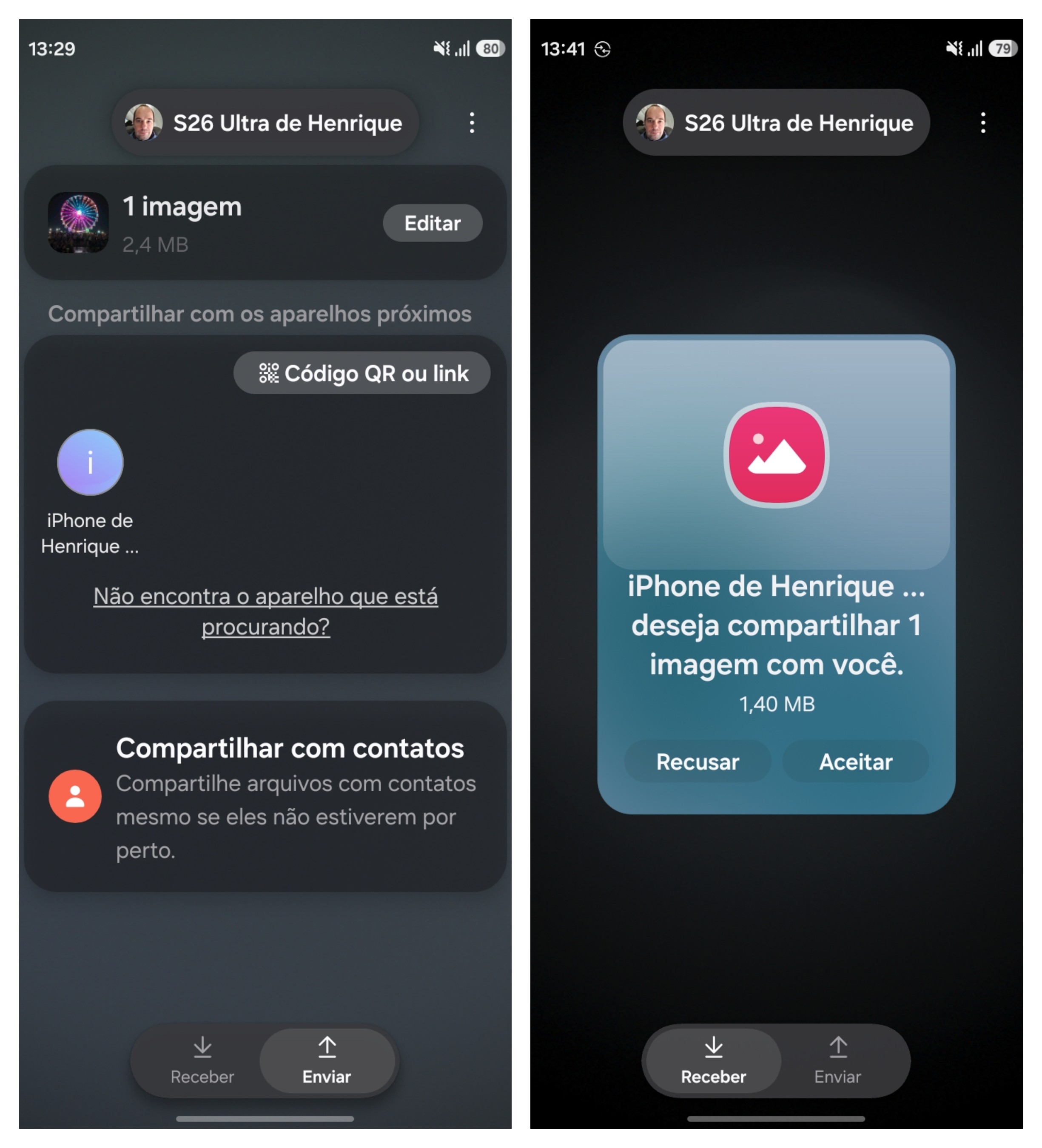 Como enviar arquivos direto do Android para o iPhone com o AirDrop