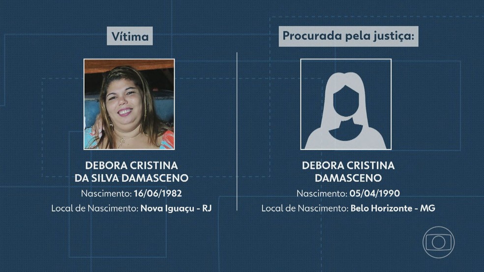 Mulher presa é oito anos mais velha do que a procurada pela Justiça de Minas Gerais — Foto: Reprodução/ TV Globo