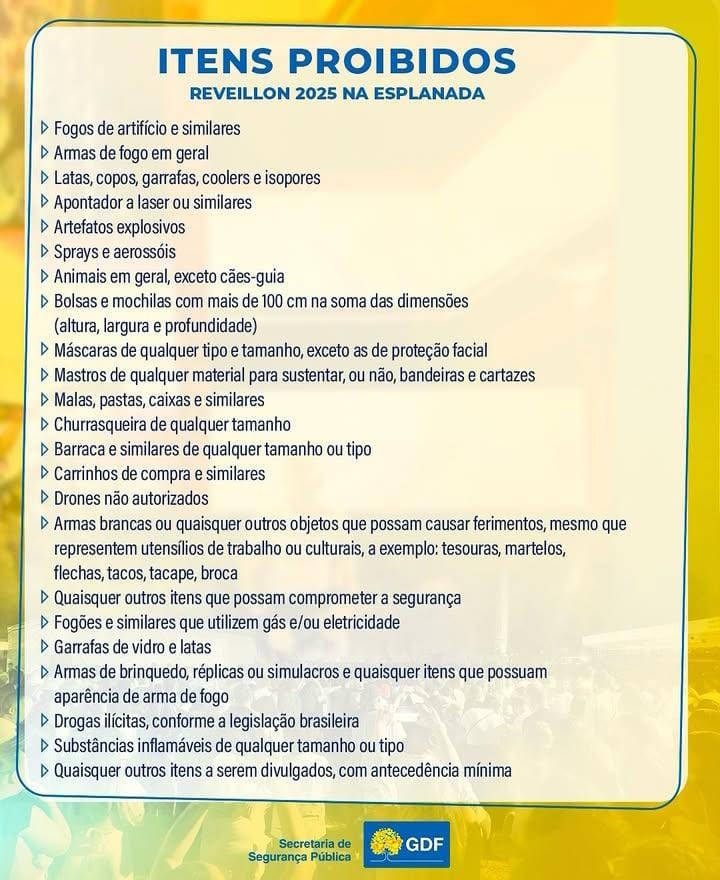 Réveillon: trânsito na Esplanada dos Ministérios fica fechado a partir desta segunda (30)