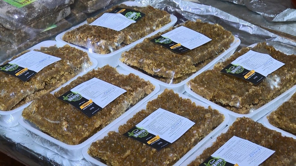 Doce carrapito feito no Espírito Santo — Foto: Reprodução/ TV Gazeta