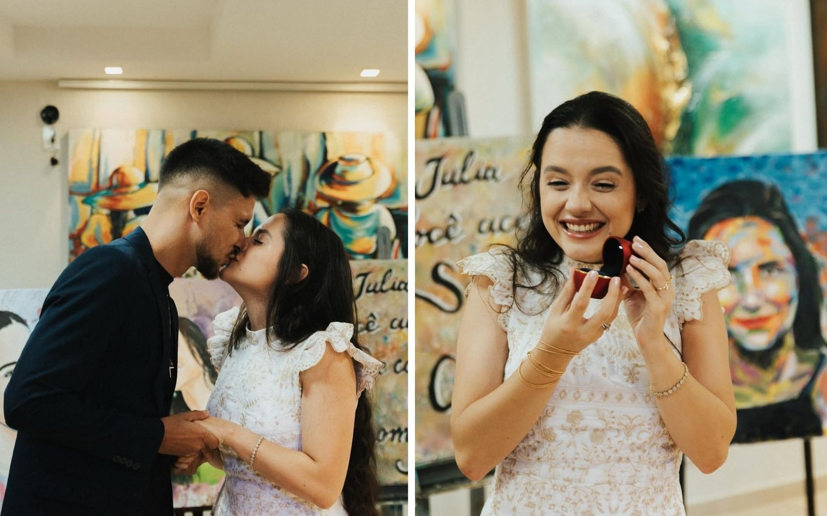 Tatuador faz exposição de arte para pedir a namorada em casamento; vídeo