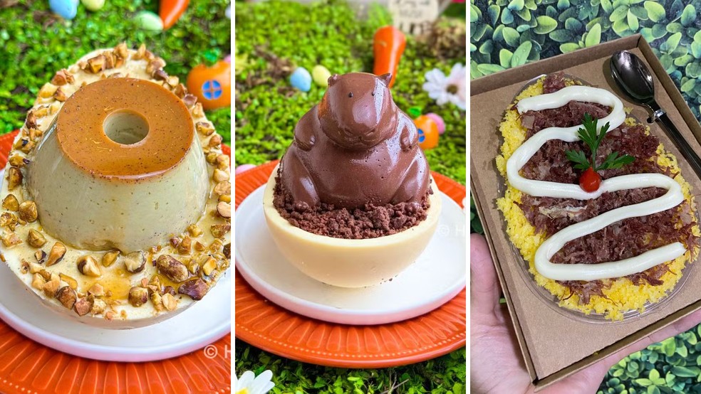 Ovo de pudim, cuscuz e em formato de capivara: empreendedores criam sabores alternativos para a Páscoa