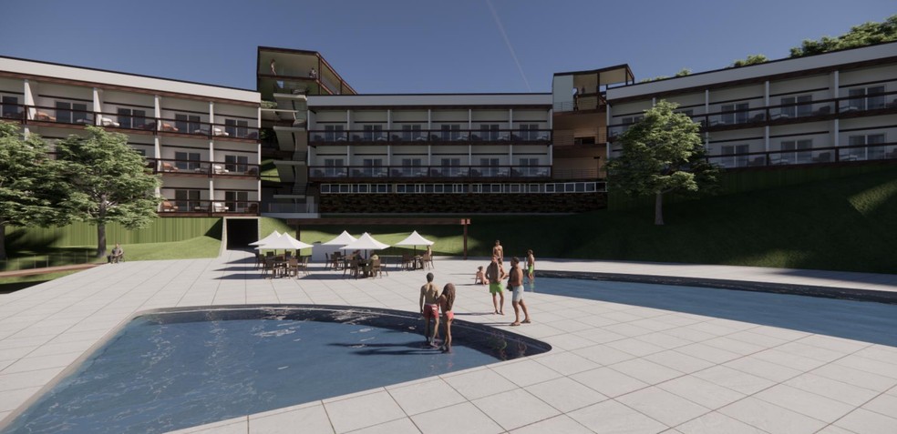 Imagem ilustrativa de hotel de luxo previsto em concess�o da Fazenda Pau D'Alho. - Foto: Reprodu��o/Minist�rio do Turismo