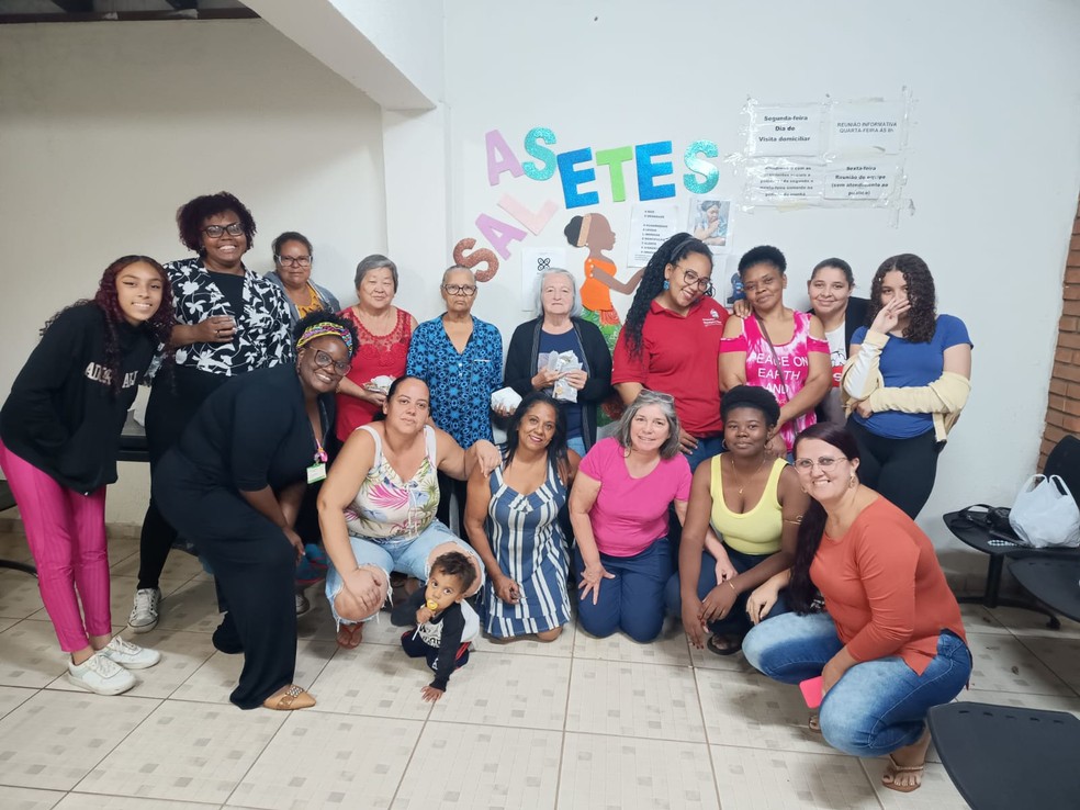 Participantes do projeto As Saletes, pelo qual Luciana é responsável, em Bauru (SP) — Foto: Arquivo pessoal