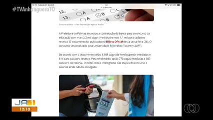 g1 Tocantins: Prefeitura de Palmas anuncia concurso da educação