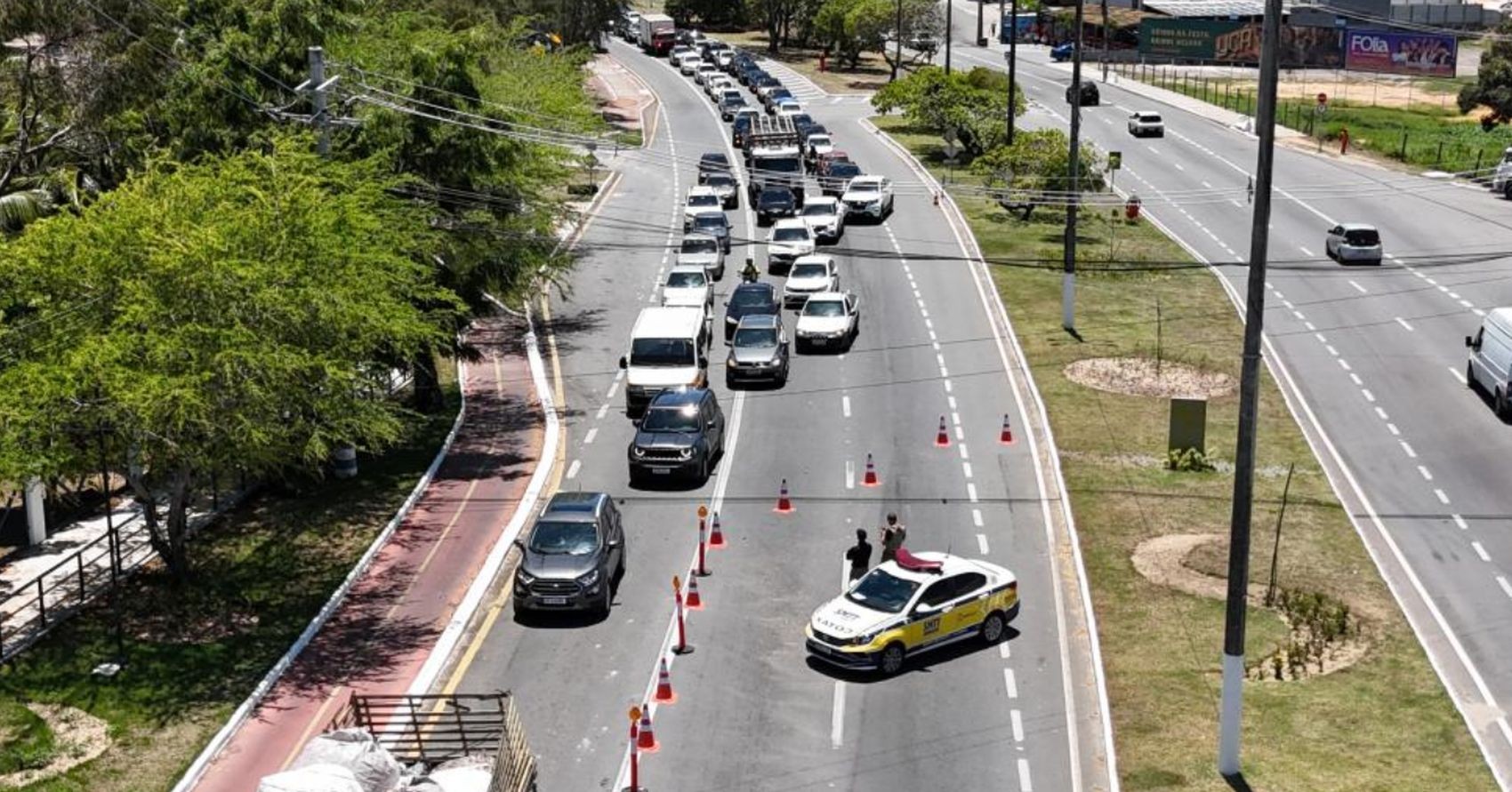 SMTT orienta rotas alternativas para trecho da ponte Juscelino Kubitschek em Aracaju 