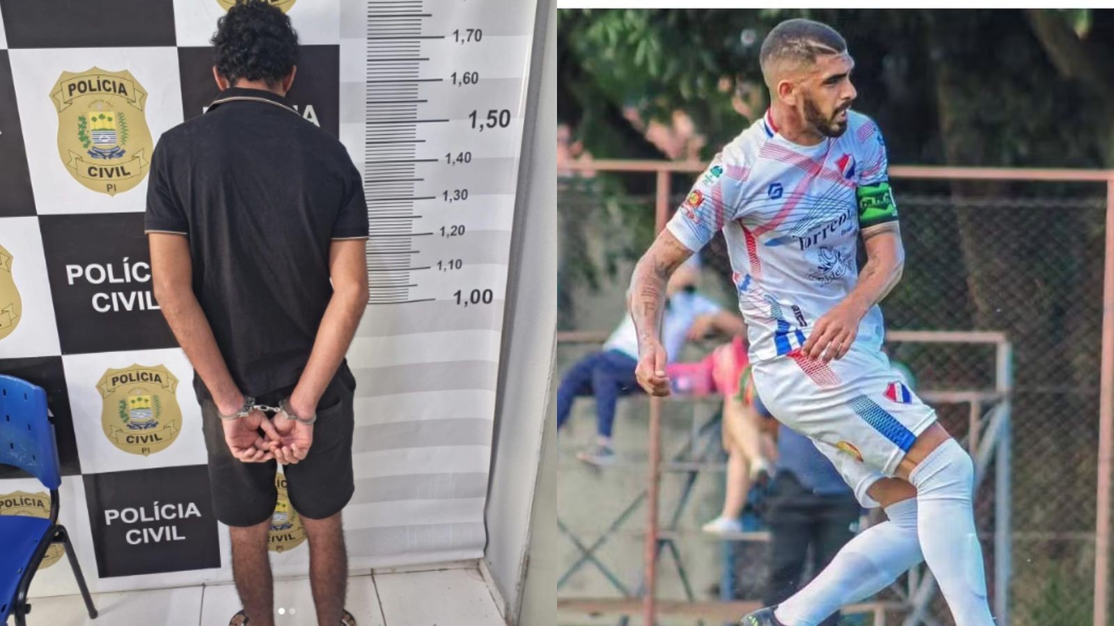 Suspeito de matar ex-jogador de futebol da Bahia é preso no PI; companheira da vítima também foi atingida