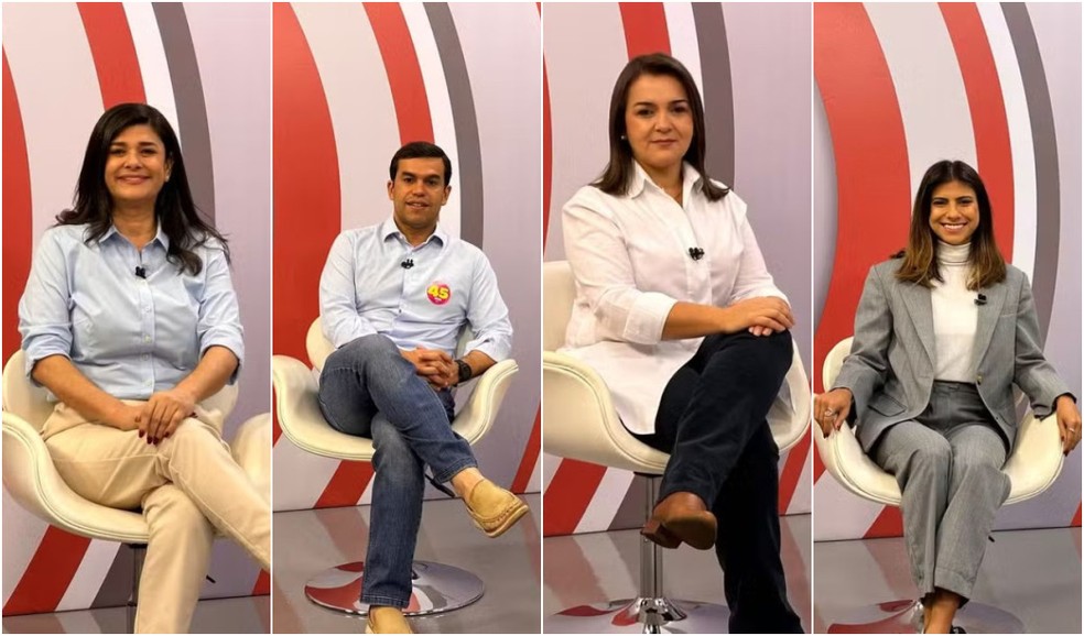 Candidatos a prefeitura de Campo Grande — Foto: Arquivo g1MS