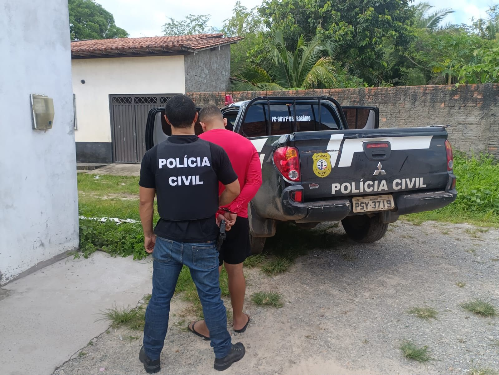 Homem é preso suspeito de tentar matar ex-marido da sua atual companheira em Rosário, no MA