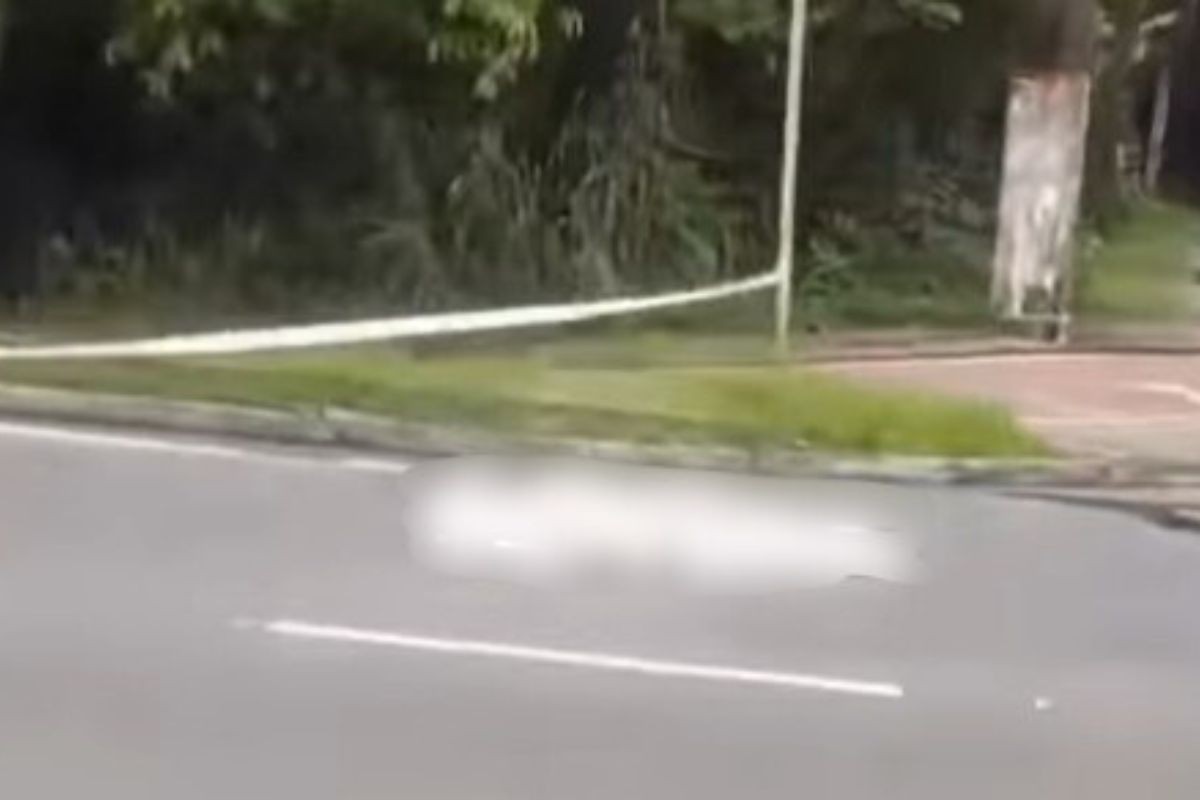 [EDITAR] Homem morre em acidente e via fica interditada em Praia Grande