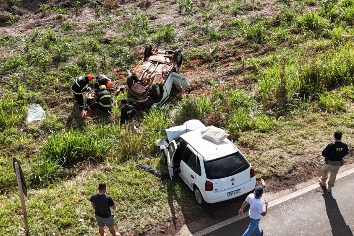 Acidente com seis vítimas deixa uma pessoa morta na BR-376 em MS