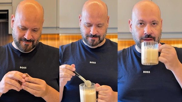 O publicitário e professor universitário César Bechara, de Rio Preto (SP), prefere soluções rápidas e versáteis, explorando em seus vídeos diferentes intensidades e aromas proporcionados pelas cápsulas de expresso — Foto: César Bechara/Arquivo pessoal