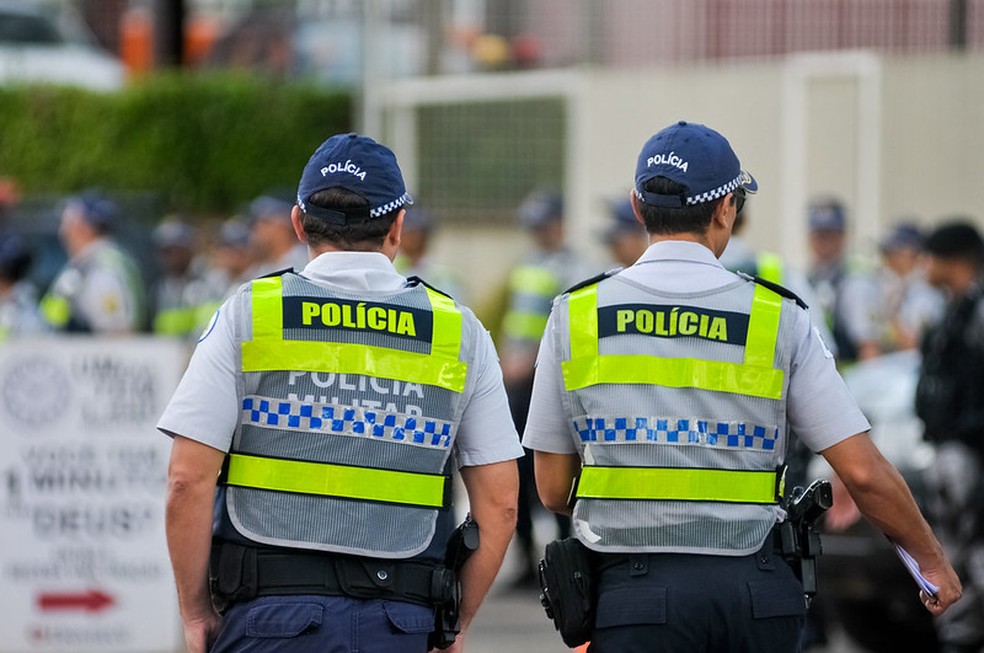 Policiais da PMDF em Brasília. — Foto: Agência Brasília