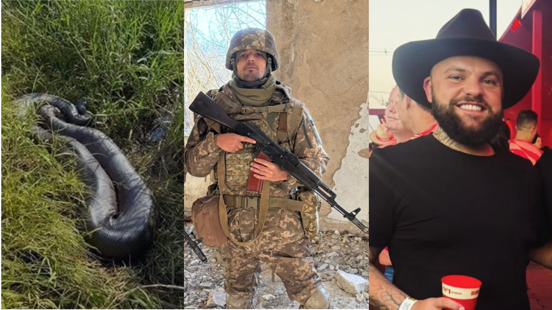 Você viu? Sucuri de 5 metros reaparece, mineiro fica 6 meses na guerra da Ucrânia e jovem morre na DivinaExpo