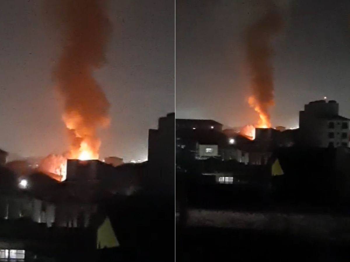 Incêndio destrói casa de madeira e deixa morador com queimaduras em São Vicente, SP 