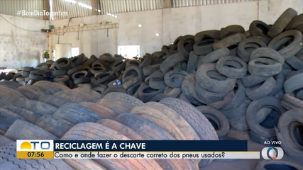 População de Palmas pode descartar pneus usados no Ecoponto para reciclagem