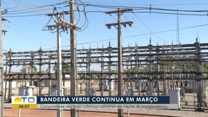 Concessionária de energia do estado mantém bandeira verde para o mês de março