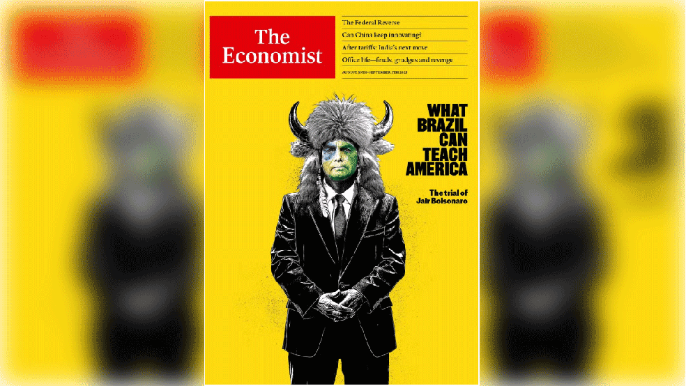 Jair Bolsonaro na capa da revista 'The Economist' — Foto: Reprodução/'The Economist'