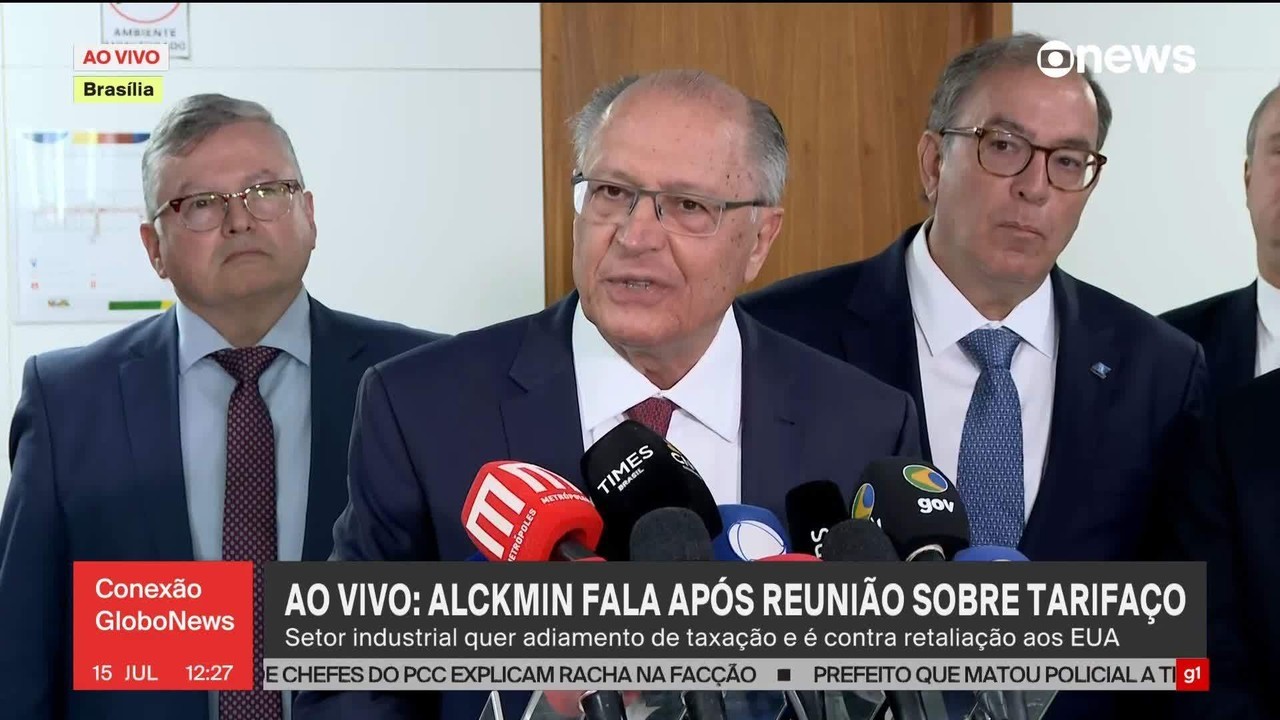 Em reunião, empresários pedem ao governo que negocie com EUA adiamento do tarifaço, diz Alckmin