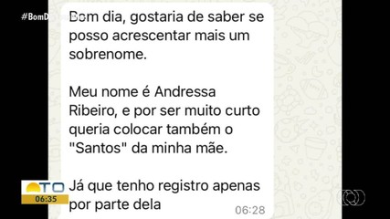 Advogada responde telespectadores sobre mudança no nome no Bom Dia Responde